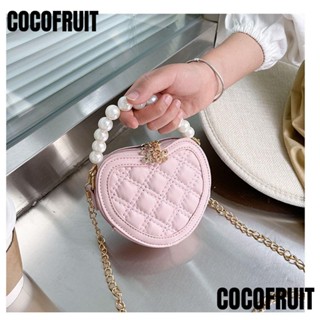 Cocofruit กระเป๋าสะพายข้าง กระเป๋าใส่เหรียญ ไข่มุก รูปหัวใจน่ารัก