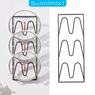 [Sunnimix1] ชั้นวางฝาหม้อ แบบโลหะ 3 ชั้น สําหรับหม้อ กระทะ