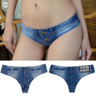 GORGEOUS~Jeans Casual Clubwear Distressed Low Waist Mini Micro Shorts Ripped Shorts