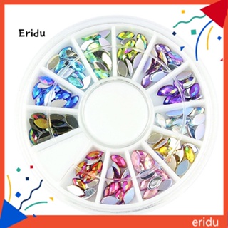 [ER] พลอยเทียม รูปล้อ 3D คละสี สําหรับตกแต่งเล็บ 12 สี เครื่องมือ DIY