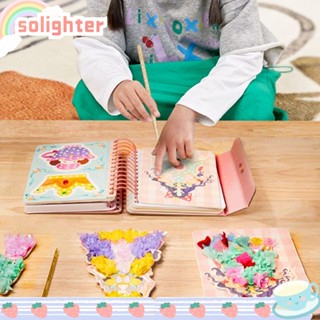 Solighter ภาพวาดโปเกะ กระดาษปริศนา เปลี่ยนเสื้อผ้าได้ DIY สไตล์เจ้าหญิง สําหรับตกแต่งบ้าน