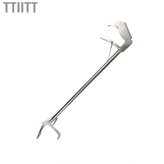 Ttiitt Stainless Steel Snake Grabber Thickened Elongated Collapsible Tongs with Lock for Snakes Eels Lobsters Crab