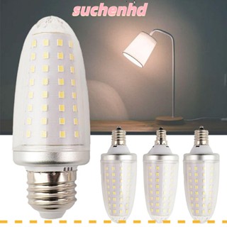 Suchenhd หลอดไฟ LED อลูมิเนียม E12 E17 E26 10.9W 220V สีขาว อบอุ่น สําหรับตกแต่งบ้าน