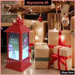 โคมไฟลมคริสต์มาส เชิงเทียน Light Little Night Lantern Snowman อุปกรณ์ตกแต่ง พร็อพประภาคาร (toyszone.th)