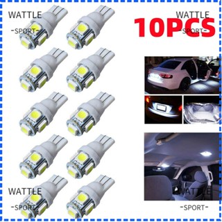 Wattle หลอดไฟติดป้ายทะเบียนรถยนต์ LED COB 5050 5SMD 10 ชิ้น 10 ชิ้น