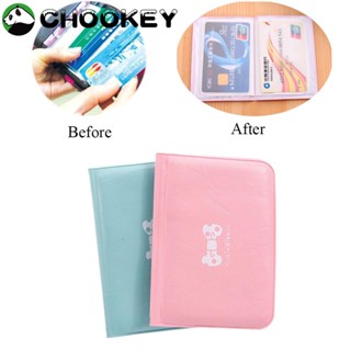 Chookey กระเป๋าใส่บัตร PVC อุปกรณ์เสริม สําหรับสุภาพสตรี