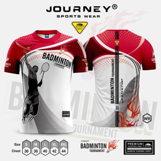 Badminton เสื้อยืดลําลอง ผ้าฝ้าย แขนสั้น ระบายอากาศ พิมพ์ลาย Full Sublimation 3D แฟชั่นฤดูร้อน