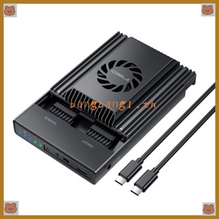 Bang กล่องฮาร์ดดิสก์ SSD USB3 2 M 2 NVME M 2 10Gbps พร้อมพัดลมระบายความร้อน สําหรับ PC