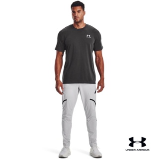 Under Armour UA  Mens Logo Embroidered Heavyweight Short Sleeve อันเดอร์ อาร์เมอร์ เสื้อออกกำลังกายสำหรับผู้ชาย