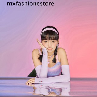 Mxfashione ปลอกแขน ผ้าเรยอน สีพื้น กันแดด ขี่จักรยาน กลางแจ้ง น่ารัก สําหรับผู้หญิง