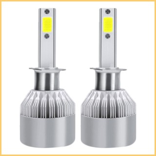 หลอดไฟหน้ารถยนต์ LED 36W 12000LM 6000K C6 H1 และ H7