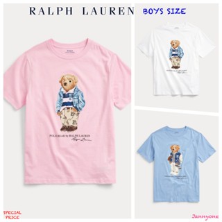 [S-5XL] RALPH LAUREN BEAR COTTON TEE ( BOYS SIZE 8-20 YEARS )