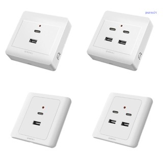 【SUIT*】แผ่นเต้ารับ Usb 18W 220V ทนทาน สําหรับติดผนัง