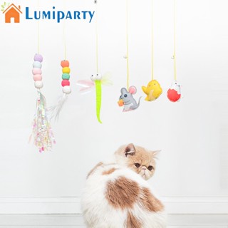 Lumiparty ชิงช้าตุ๊กตาแมว เชือกยืดหยุ่น ปรับได้ หลากสี สําหรับแขวนประตู