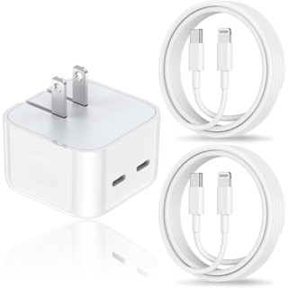 อะแดปเตอร์ชาร์จไฟ พอร์ตคู่ 35W USB C Type C PD สําหรับ Macbook ipad iPhone huawei