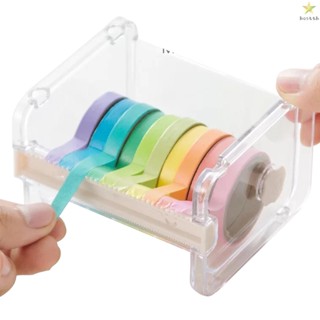 Office Desk Tape Dispenser Cutter Roll Tape Holder Organizer DIY Sticker Roll Tape Cutter Dispenser Desktop Accessory