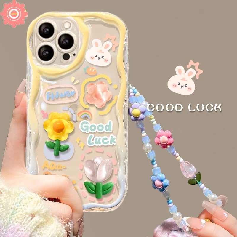เคสโทรศัพท์มือถือ แบบนิ่ม ลายการ์ตูนหมี และกระต่าย 3D ขอบโค้ง สําหรับ IPhone 11 15 14 13 12 Pro MAX 7Plus XR 7 6S 8 6 15 Plus X XS MAX SE 2020