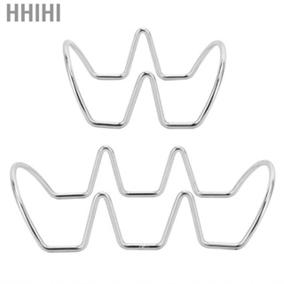 Hhihi Taco  Holder Rack  Stainless Steel Safe Double Sided Use  Deformation Sturdy for Home Party