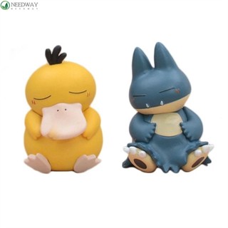 Needway โมเดลฟิกเกอร์ PVC อนิเมะ Psyduck Snorlax ของเล่น สําหรับเก็บสะสม