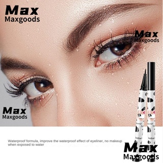 Maxg อายไลเนอร์ เนื้อลิขวิด แห้งเร็ว ติดทนนาน สีดํา สีน้ําตาล กันน้ํา สําหรับนักเรียน