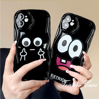 เคสโทรศัพท์มือถือนิ่ม ขอบโค้ง ลายใบหน้าตลก 3D สีดํา สําหรับ Infinix Hot 30i 30Play 20i 20Play Smart 7 5 2020 6Plus Note 30Pro TECNO Spark 10C Camon 20 Hot 8Lite 9 12 11 10 Play