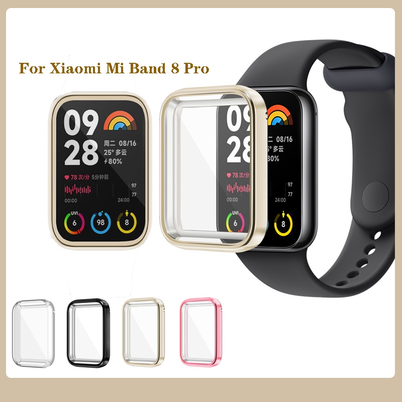 เคสป้องกัน TPU แบบนิ่ม ชุบไฟฟ้า สําหรับ Xiaomi Mi Band 8 Pro MiBand 8 Pro
