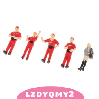 [Lzdyqmy2] ตุ๊กตาคนงานแก๊ส ขนาดเล็ก 1:64 สําหรับตกแต่งโต๊ะ 1 ชุด