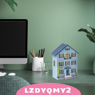 [Lzdyqmy2] บ้านตุ๊กตาจิ๋ว แฮนด์เมด พร้อมเฟอร์นิเจอร์ 3D ของขวัญวันวาเลนไทน์