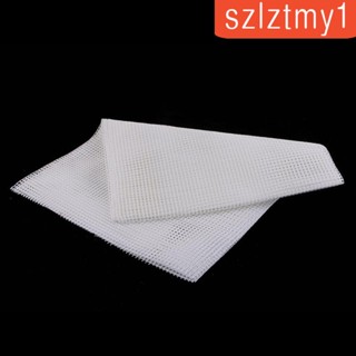 [szlztmy1] พรมผ้าใบเปล่า 100x150 ซม. สําหรับพรม DIY - White2