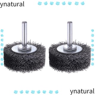 Ynatural แปรงลวดเหล็กคาร์บอน คุณภาพสูง 20000RPM 2 นิ้ว 0.0118 นิ้ว 1/4 นิ้ว 2 ชิ้น