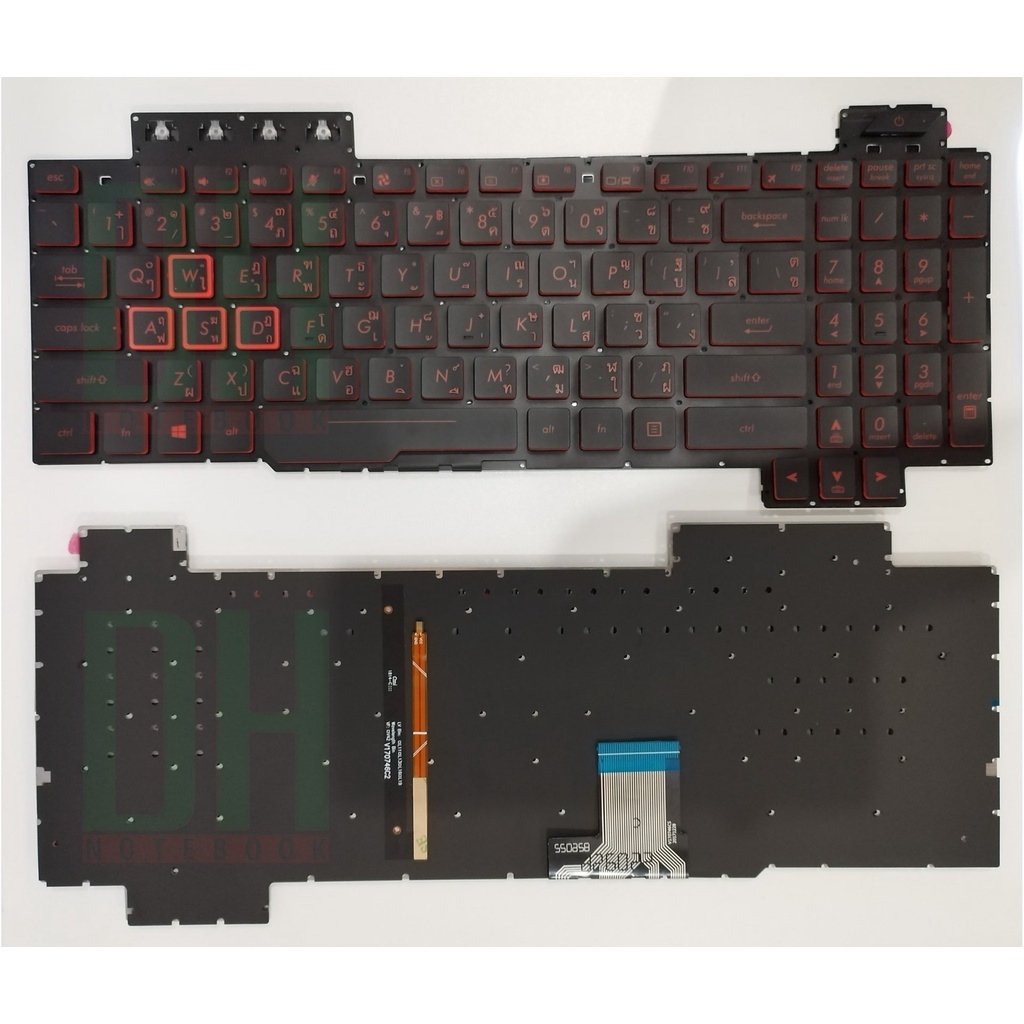 แป้นพิมพ์ คีย์บอร์ดโน๊ตบุ๊ค ASUS TUF Gaming FX705 Laptop Keyboard