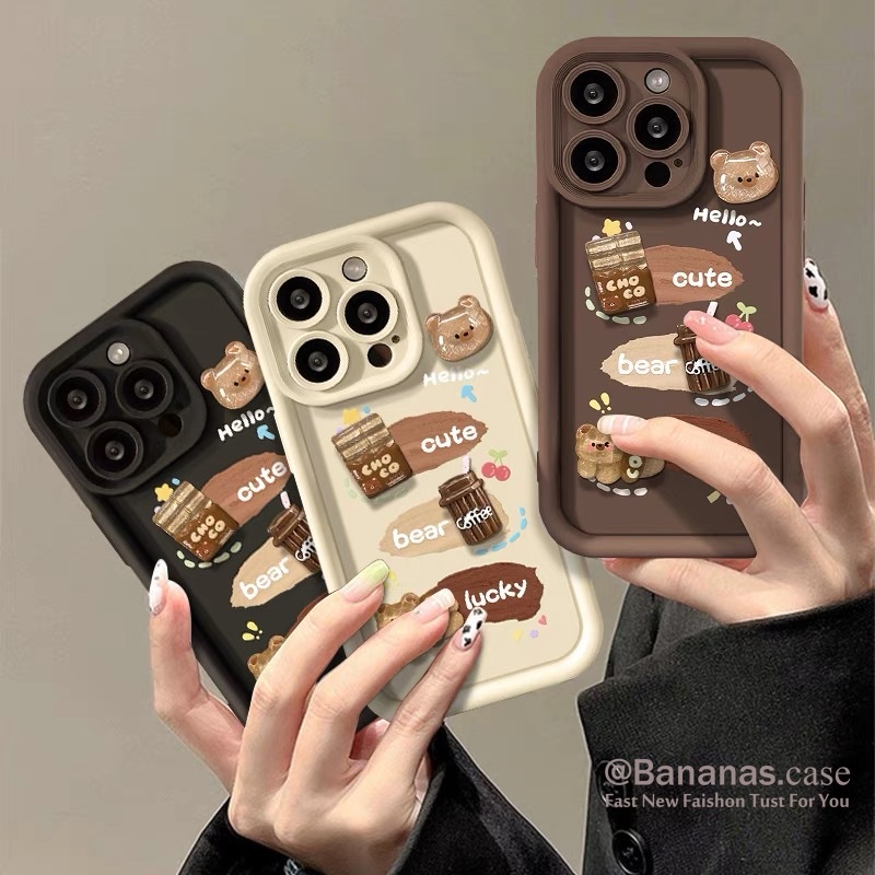 เคสโทรศัพท์มือถือ แบบนิ่ม ลายการ์ตูนสุนัข 3D สําหรับ iPhone 15 14 13 12 11 Pro Max X Xr Xs Max 7 8 Plus SE2020