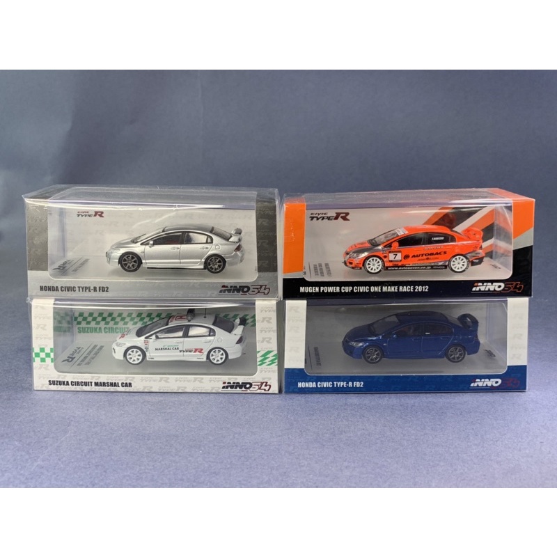 🔹 Honda Civic Type R FD2 Scale 1:64 ยี่ห้อ Inno64