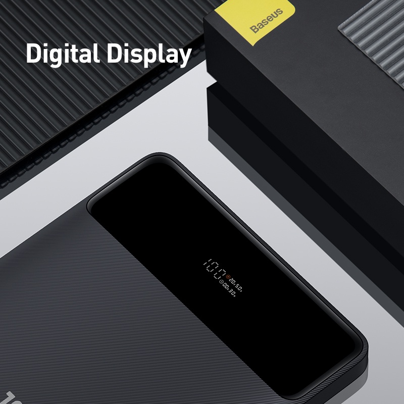 Baseus 100W type-C ชุดพลังงานแบตเตอรี่ภายนอก 20000mAh PD ชาร์จเร็วเครื่องชาร์จแล็ปท็อปแบบพกพา ราคา ถูกที่สุด ดีลบีเคเค แกลเลอรีภาพที่ 7