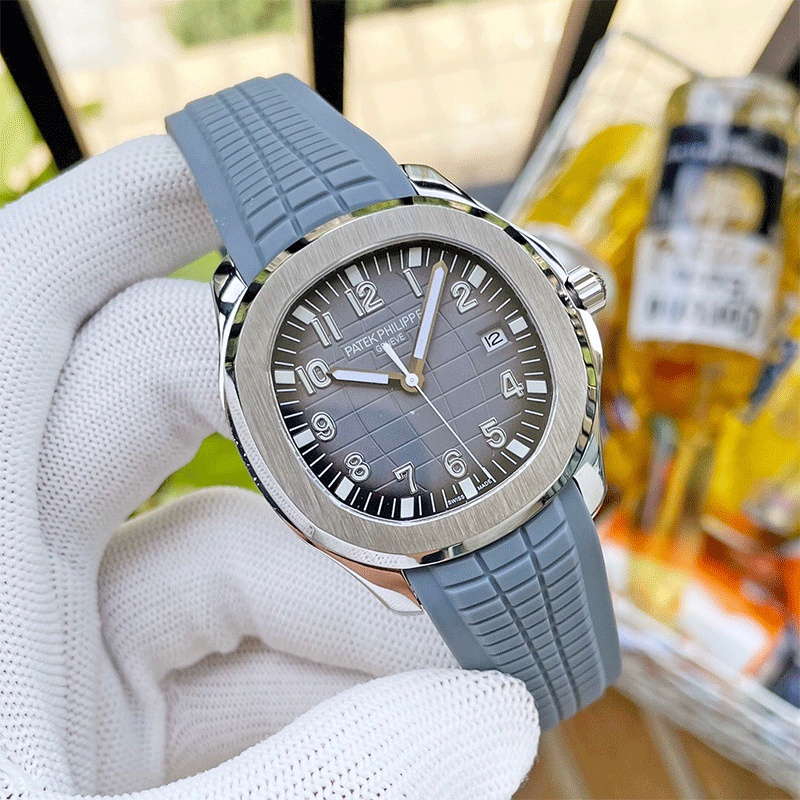 【ฟรีกล่อง】 Pa.tek_⌚Philip.pe นาฬิกาข้อมือควอตซ์แฟชั่น สายยาง คุณภาพสูง เหมาะกับใส่กลางแจ้ง สําหรับผู้ชาย และผู้หญิง