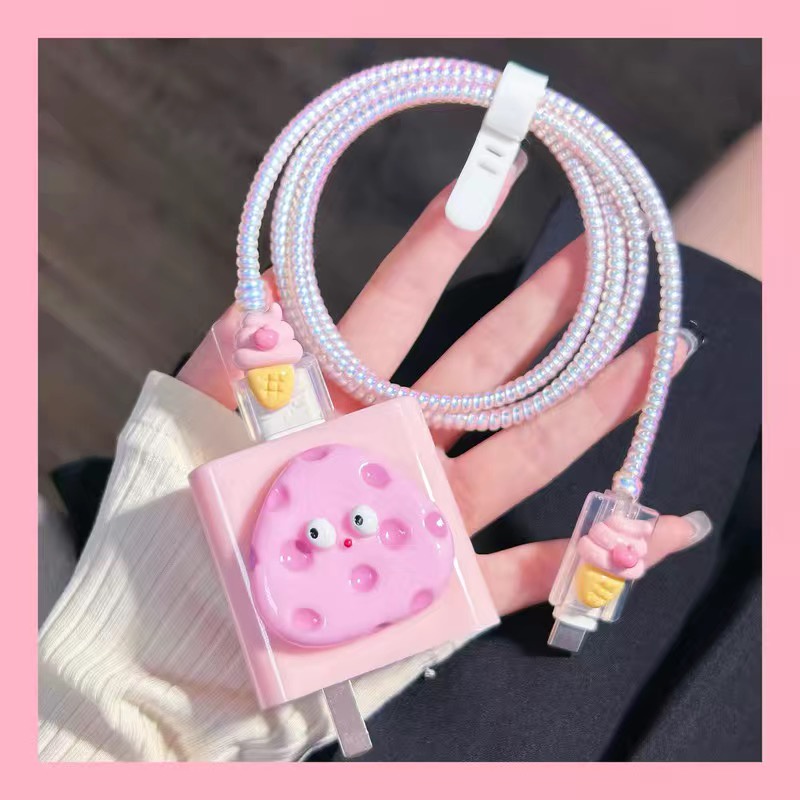 VIVO 66W Charger Protector ชุดสําหรับ V27 80W 90W ประเภท C Fast Quick สําหรับ V29 PRO Charger Cover Vivo 33w Chargering ป้องกัน VY21 44W 18W Fast สายชาร์จ Protector - รูปที่ 3