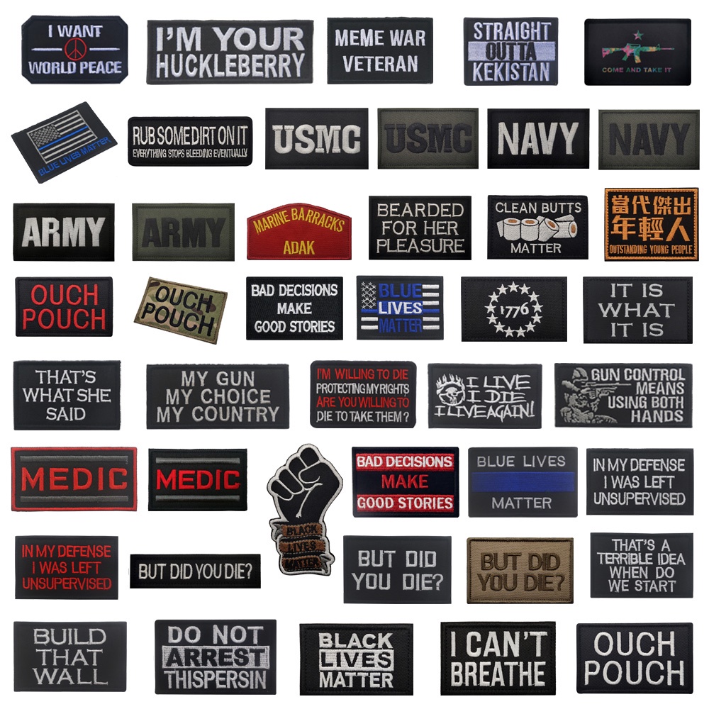 Velcro Patch English IT IS WHAT IT IS Tactical Morale Badge Hat Badge