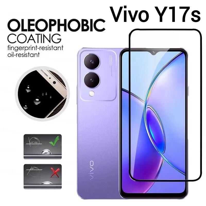 ส่งจากไทย ฟิล์มเต็มจอ For Vivo Y17s  V70 Y04 Y04S Y05 ฟิล์มกันรอย ฟิล์มกันกระแทก ฟิล์มกระจก กันรอย ฟ