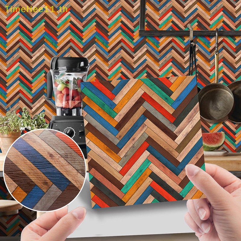 TimeHee 1 PC 1:12 Dollhouse Miniature Grain กระเบื้องสติกเกอร์ห้องน้ําห้องนั่งเล่นตกแต่งตุ๊กตา House อุปกรณ์เสริม TH ราคา ถูกที่สุด ดีลบีเคเค แกลเลอรีภาพที่ 2