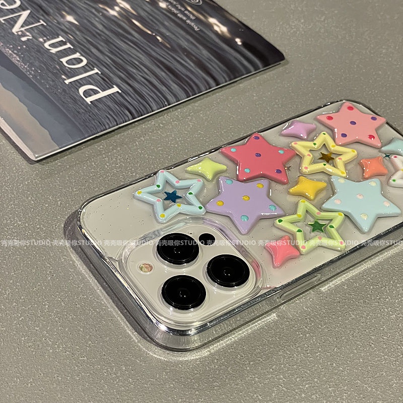 เคสโทรศัพท์มือถือ อีพ็อกซี่ กันกระแทก ลายจุดสามมิติ สําหรับ Iphone XINGX 15promax 14 13 12 11 15pro 14pro