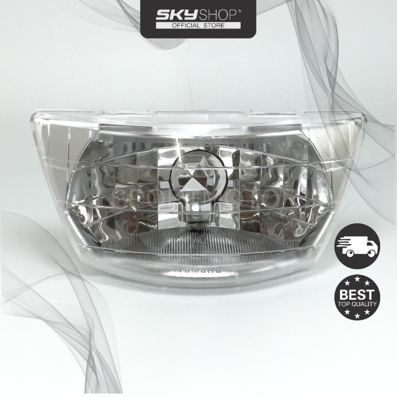 YAMAHA RXZ-10 5PV HEAD LAMP (CHROME) HEAD LIGHT LAMPU DEPAN RXZ10 5PV (S)