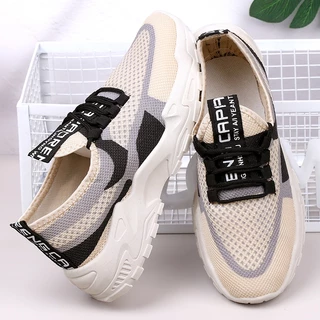 พร้อมส่ง🚚รองเท้าผ้าใบผู้หญิง sneaker พื้นหนา5ซม. เสริมสูง ลายอุ้งเท้าแมว น่ารักแฟชั่น กีฬาลำลอง ยืดหยุ่นB-P1
