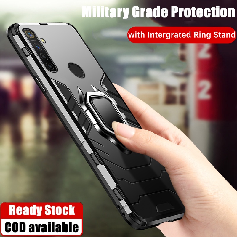 เคสโทรศัพท์มือถือ ป้องกันกระแทก แบบสองชั้น สําหรับ Realme 5 Pro C3 RMX1971 RMX2027 RMX2020