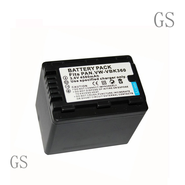 GS Compatible with Panasonic Panasonic VW-VBK360 Digital Camera Battery Lithium Battery Full Decoding