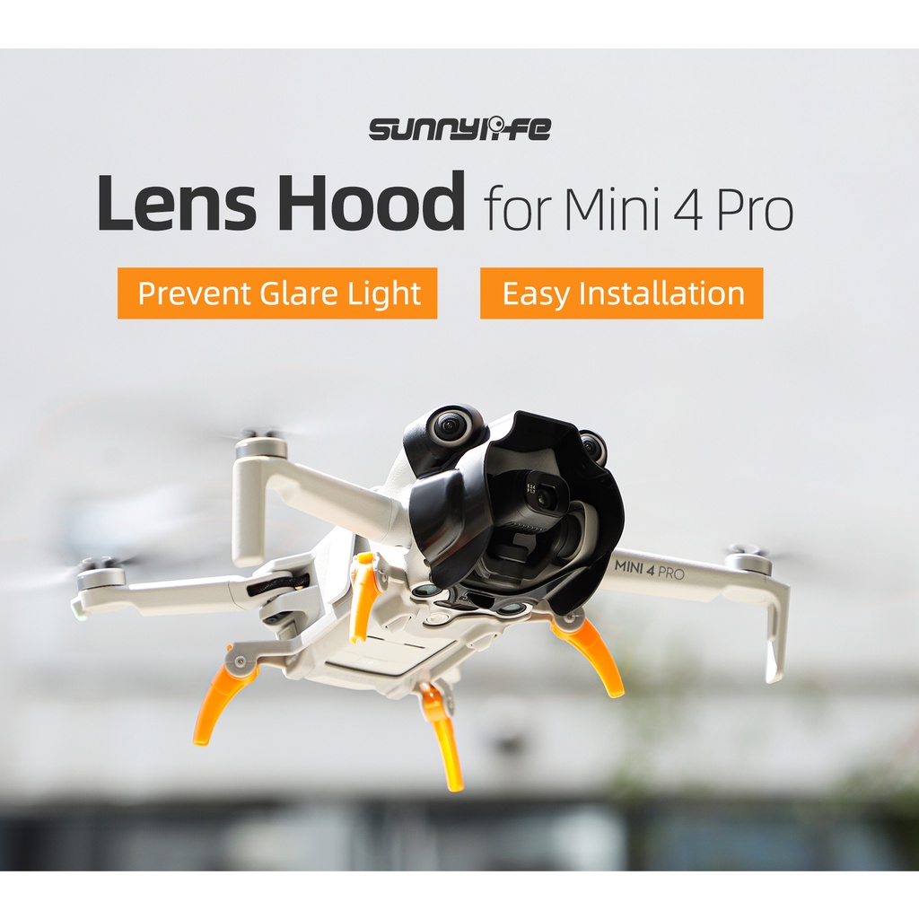Sunnylife DJI Mini 4 Pro เลนส์ฮู้ด ป้องกันหัว ป้องกันแสงสะท้อน เลนส์บังแดด