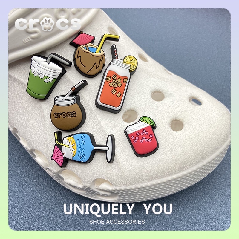 jibbitz crocs อุปกรณ์เสริมหัวเข็มขัด ตัวติดรองเท้า crocs รูปดอกไม้ แฟชั่นฤดูร้อน สําหรับรองเท้า jibbitz crocs เกาหลี