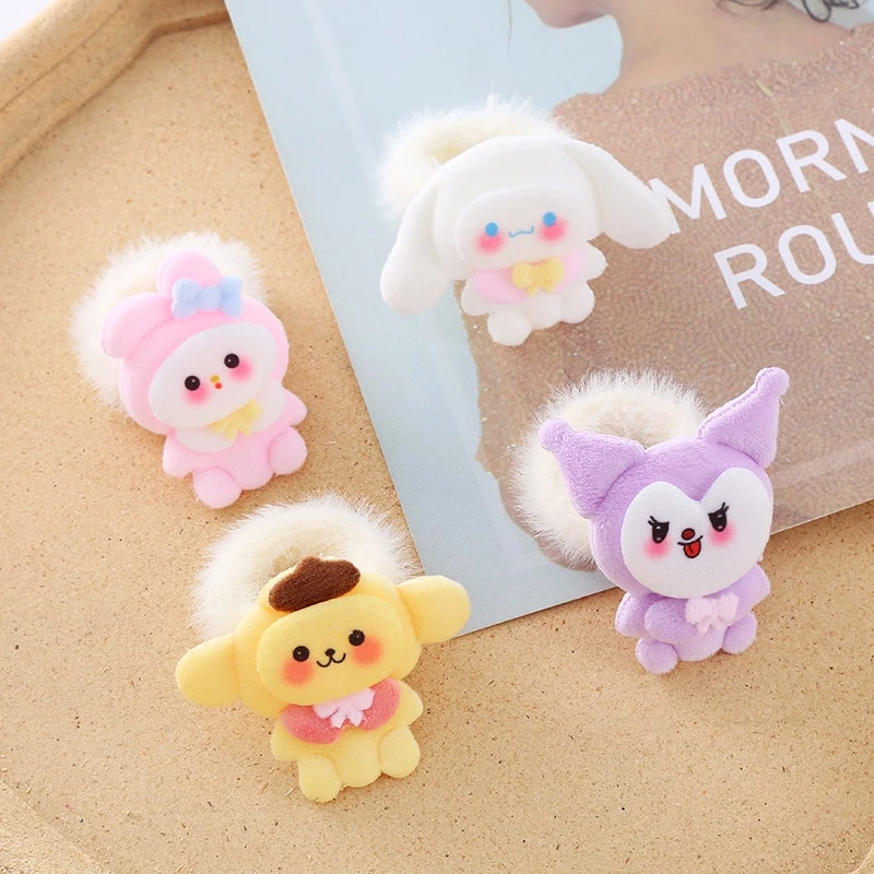 ยางรัดผมกำมะหยี่ขนนิ่ม ลาย Sanrio แฟชั่น น่ารัก thumbnail 8