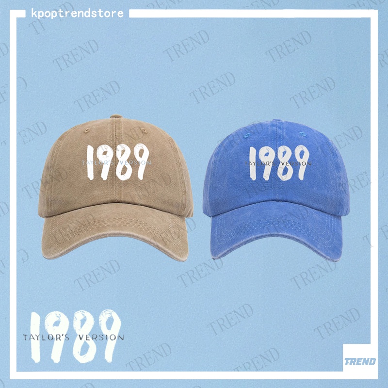 Taylor Swift Wash หมวกเบสบอล 1989 (Taylor's Version) หมวกวินเทจ ผู้ชายและผู้หญิง แฟชั่น อเนกประสงค์ หมวกวินเทจ และลิ้นเป็ด หมวกกันแดด คอลเลกชัน