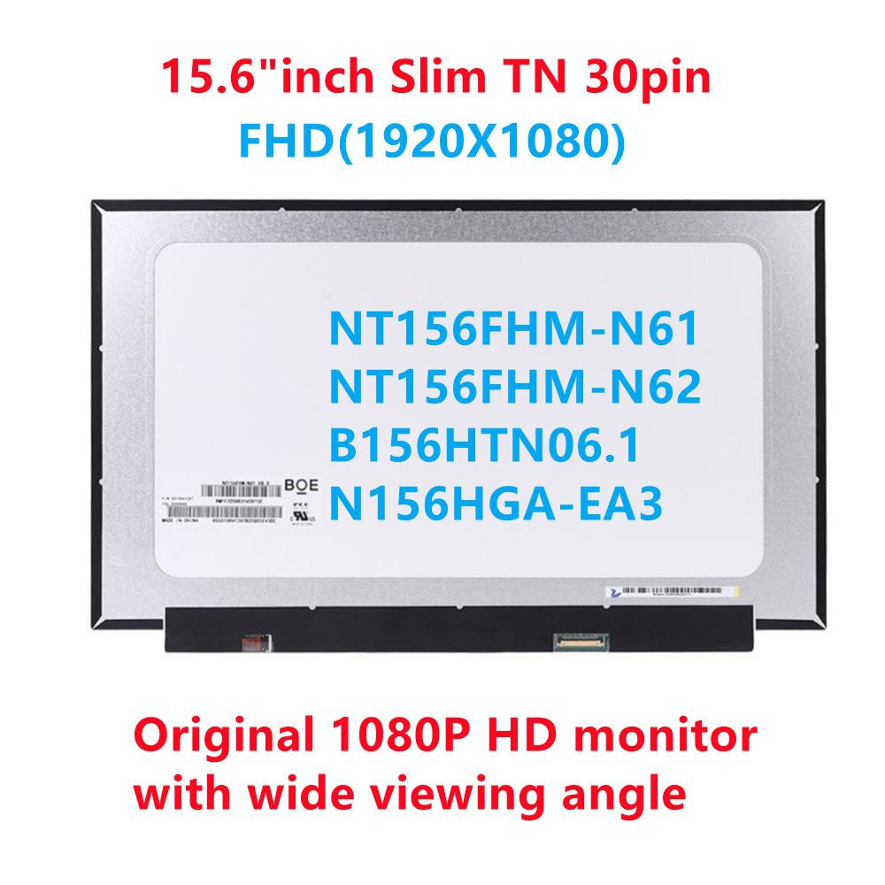 หน้าจอ LCD LED สําหรับแล็ปท็อป ASUS X505 M509D X509J S15 S530 S530F S530U TUF FX505 FX505d FX505d-tbq222t ROG N156HCA-EBA
