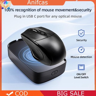 【Local Delivery】Adjustable Mouse Mover with Button Mouse Mover Jiggler 5V 1A for Keeps PC Active